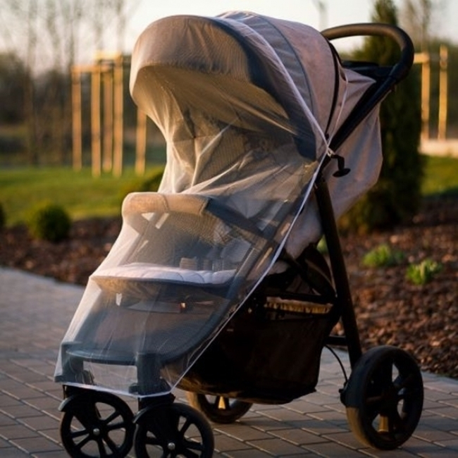 kounoupiera-karotsiou-lefki3 Κουνουπιέρα Καροτσιού με Λάστιχο Λευκή 95x60x20 - Image 4