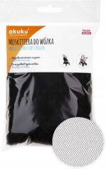 Κουνουπιέρα Καροτσιού με Λάστιχο Μαύρη 95x60x20