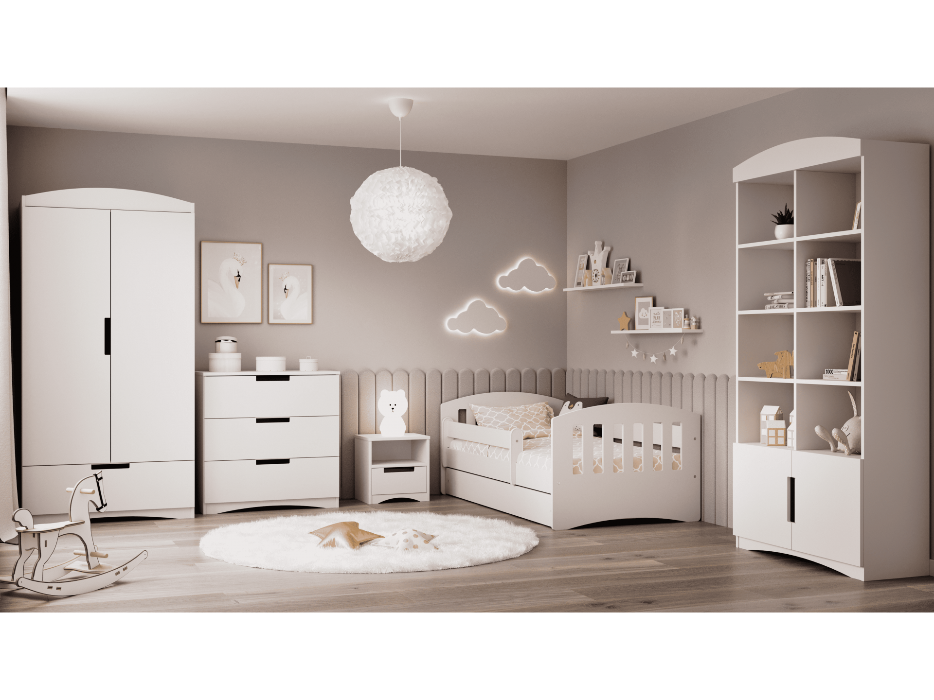 lozko-classic-1 (5) Classic - White Παιδικό κρεβάτι (Με συρτάρι) - Image 5