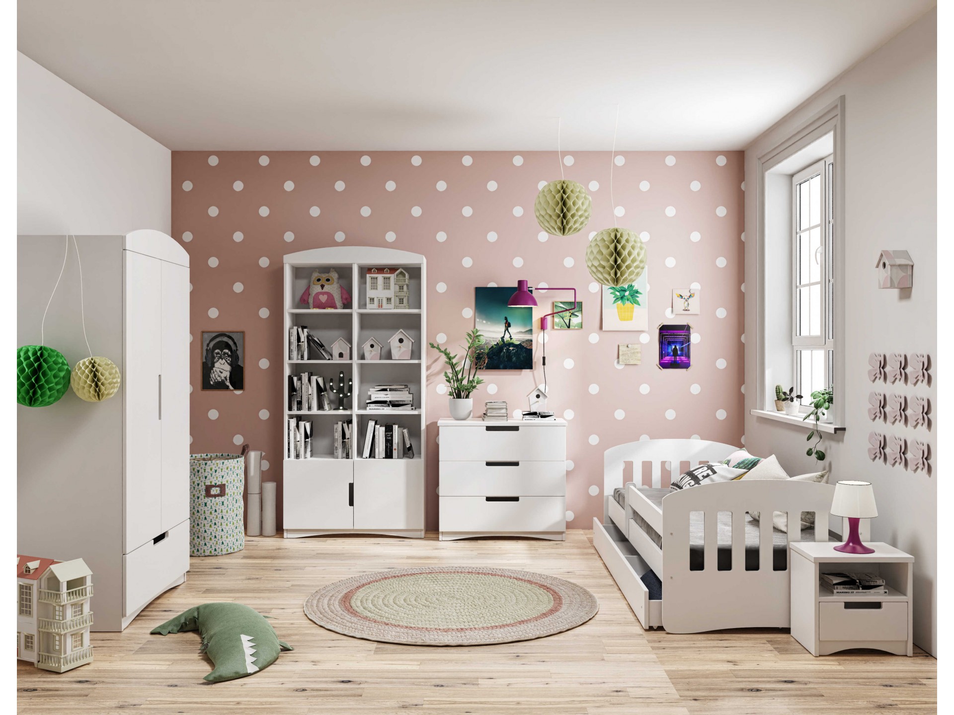 lozko-classic-1 (6) Classic - White Παιδικό κρεβάτι (Με συρτάρι) - Image 6