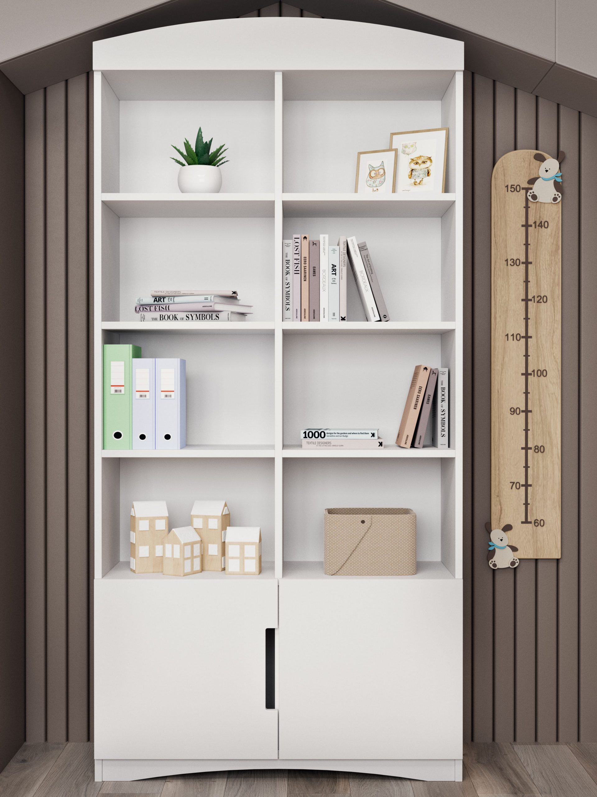 cl3 Βιβλιοθήκη Classic Λευκή 180,5x90x36 εκ. - Image 3