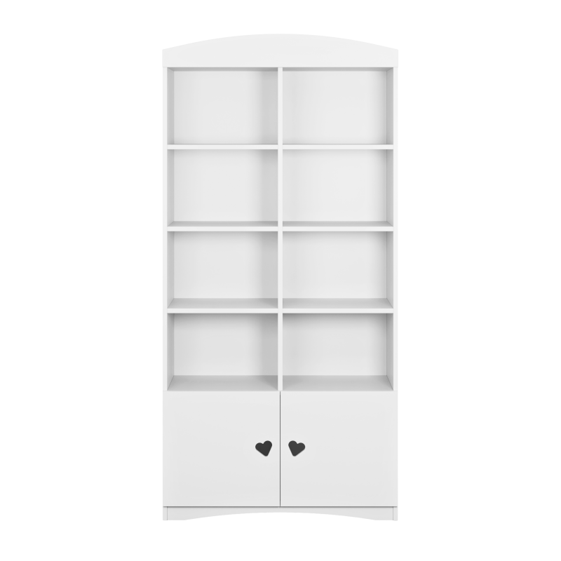 jul1 Βιβλιοθήκη Julia Λευκή 180,5x90x36 - Image 1