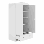 Ντουλάπα Julia Λευκή 183.5 x 90 x 52 εκατοστά - Image 4