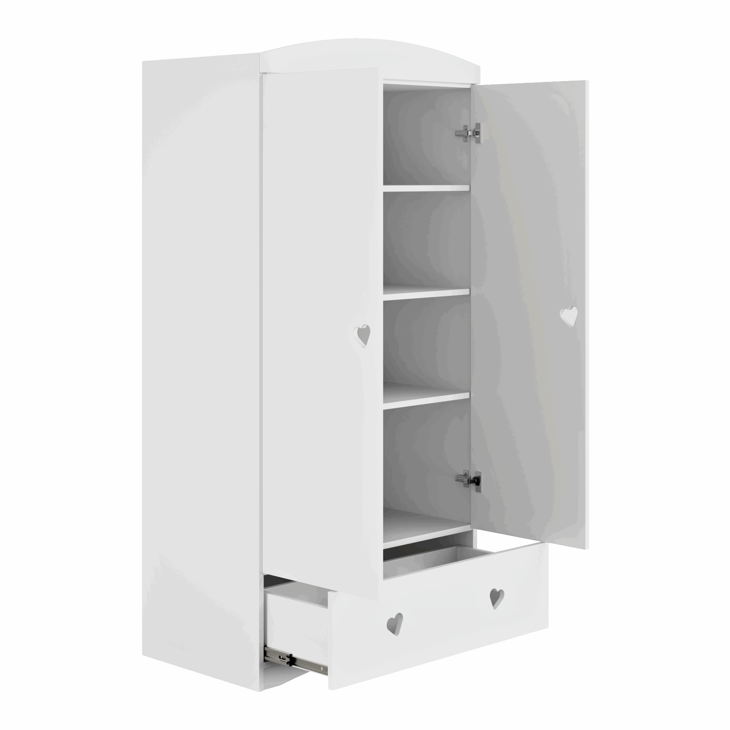 julia4 Ντουλάπα Julia Λευκή 183.5 x 90 x 52 εκατοστά - Image 4