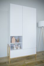 Ντουλάπα Victor Λευκή 180x94x55 εκατοστά - Image 3