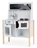Ξύλινη κουζίνα για παιδιά με ήχους Ecotoys - Image 3
