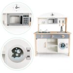 Ξύλινη κουζίνα με πλυντήριο XXL για παιδιά Ecotoys - Image 4