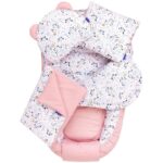 Βρεφική Φωλιά Λουλουδάκια με Σετ Δώρου 4+1 - Image 2