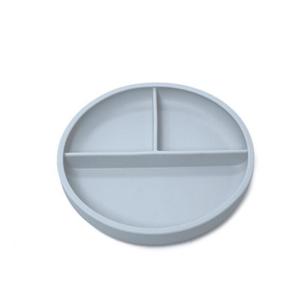 Πιάτο Σιλικόνης με Χωρίσματα Dusty Blue