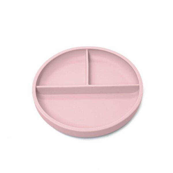 Πιάτο Σιλικόνης με Χωρίσματα Dusty Pink