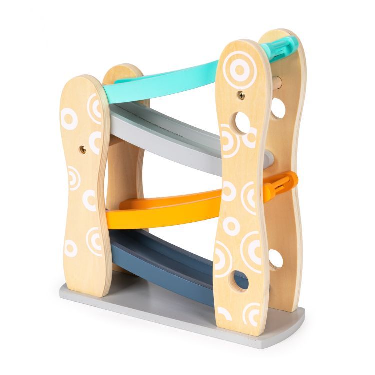 πιστα3 Ξύλινη Πίστα Τσουλήθρα με 3 Αυτοκίνητα - Image 3