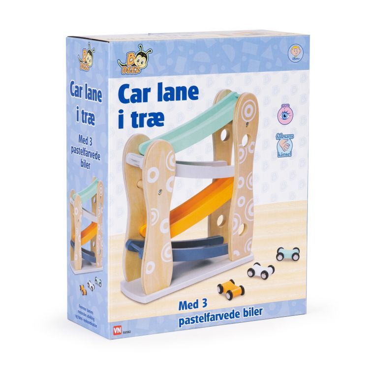 πιστα4 Ξύλινη Πίστα Τσουλήθρα με 3 Αυτοκίνητα - Image 4