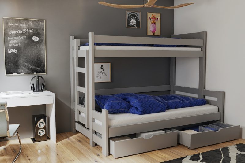 beniamin-grey VENIAMIN - Κουκέτα ΜΑΣΙΦ με Συρτάρια - Image 2