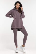 Φούτερ Purple με Κουκούλα