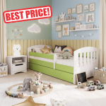 Classic - Baby Green Παιδικό κρεβάτι (Με συρτάρι + δώρο το στρώμα)