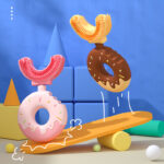Παιδική οδοντόβουρτσα σε σχήμα U Donut Blue - Image 2