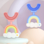 Παιδική οδοντόβουρτσα σε σχήμα U Blue Rainbow - Image 2