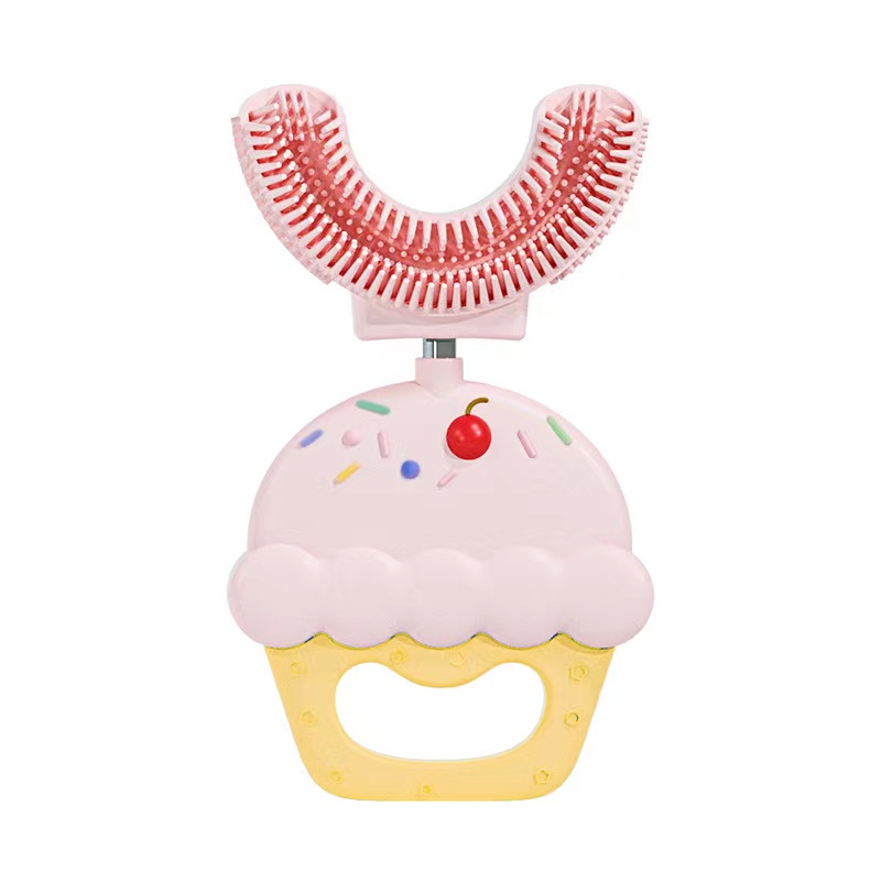 Pink cupcake Ανταλλακτικό για Παιδική οδοντόβουρτσα σε σχήμα U - Image 5