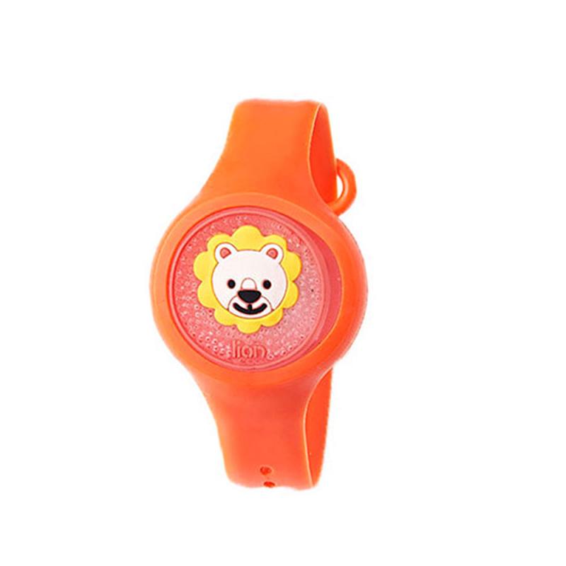 Cartoon-Mosquito-Repellent-Bracelet-Outdoor-Waterproof-Watch-Children-Summer-Insect-Repellent-Lightweight-Wrist-Band-Bracelet (5) Αντικουνουπικό βραχιόλι με φωτάκι Πορτοκαλί / Κίτρινο - Image 1