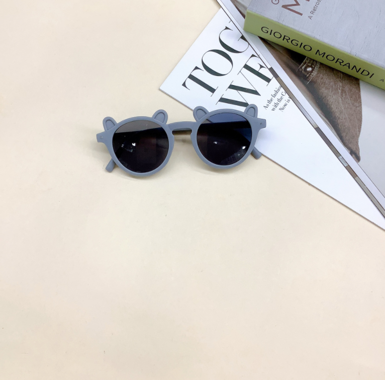 Flexible aftakia mple Παιδικά γυαλιά ηλίου με αυτάκια BabyLlama Blue flexible - Image 1