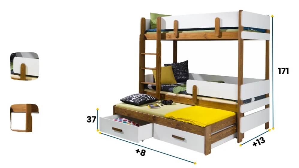 ettore-iii Ettore Κουκέτα για 3 παιδιά - Image 4