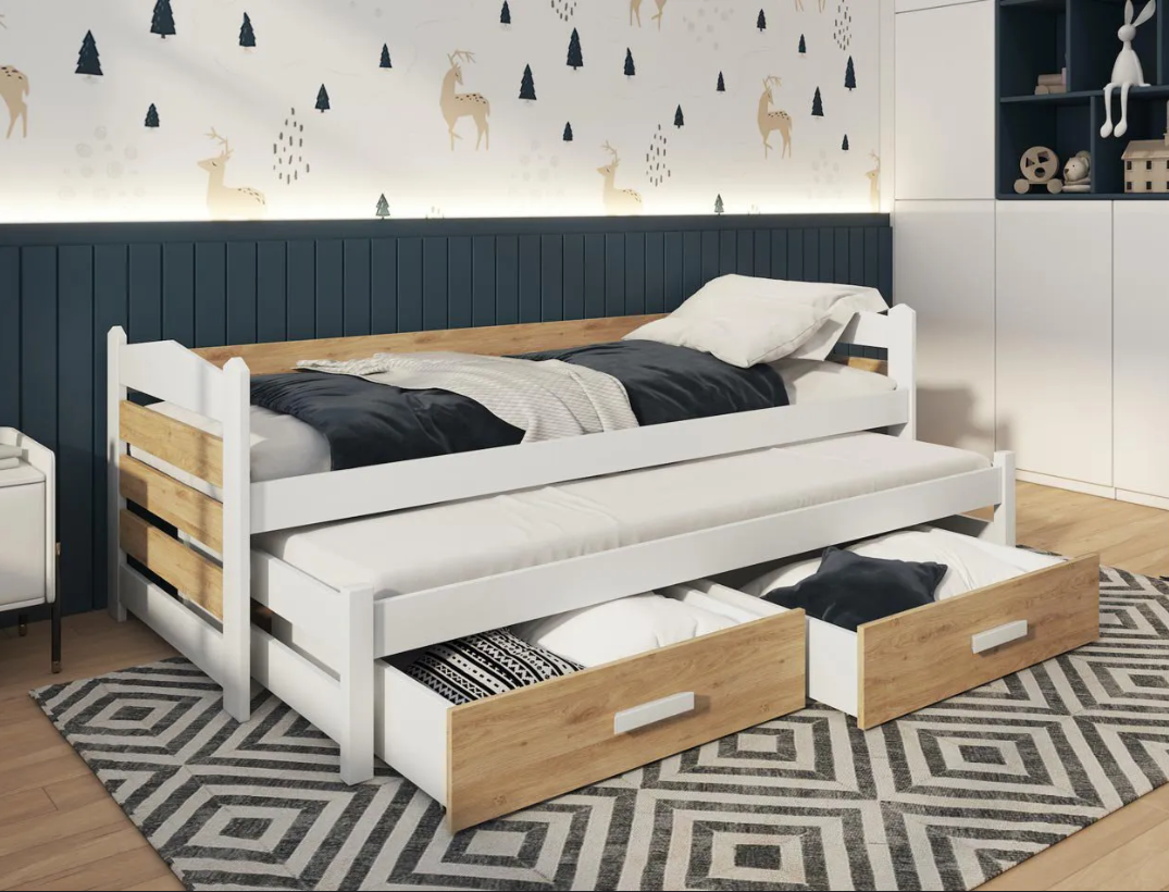 Capture Tiago 2 ατόμων Παιδικό κρεβάτι με συρόμενο - Image 1