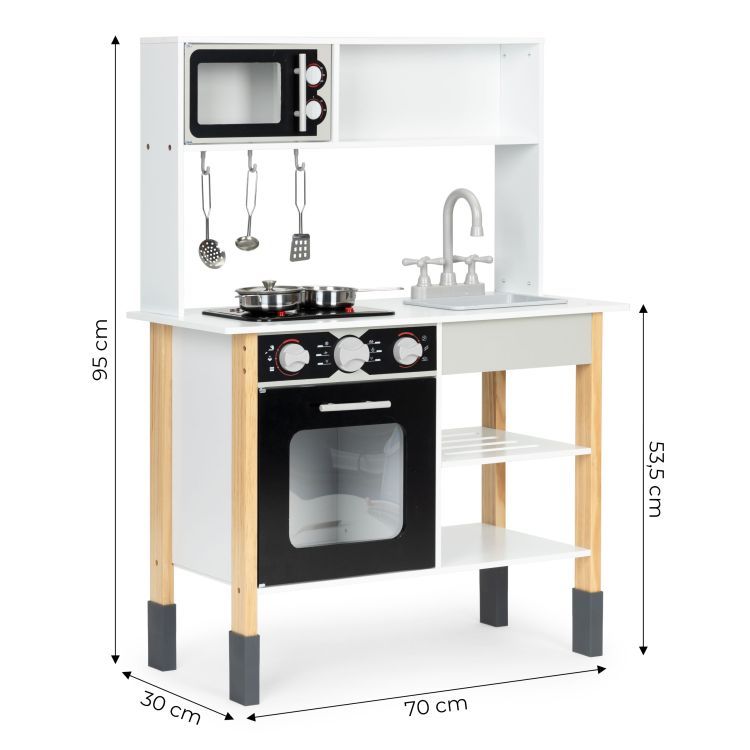 Kouzina diastaseis Ξύλινη κουζίνα με ηχητικά εφέ και αξεσουάρ - Image 3