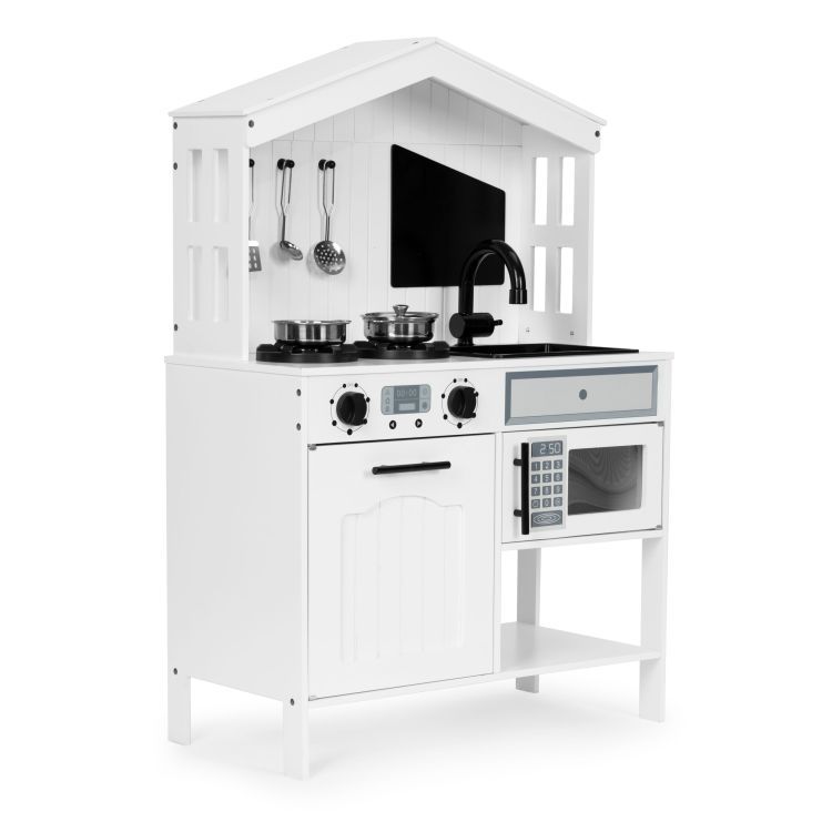 Kouzina spitaki mauri Παιδική Ξύλινη κουζίνα Σπιτάκι - Image 9