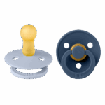 BIBS Colour Καουτσούκ Dusty Blue / Steel Blue 6-18 μηνών 2τμχ