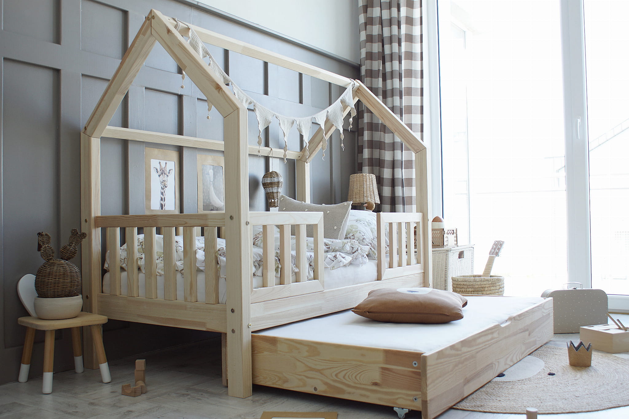 bianco duo plus Bianco DUO PLUS κρεβάτι μασίφ με συρτάρι / δεύτερο κρεβάτι - Image 2