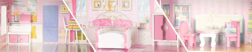 5_max Ξύλινο κουκλόσπιτο με έπιπλα - Image 5