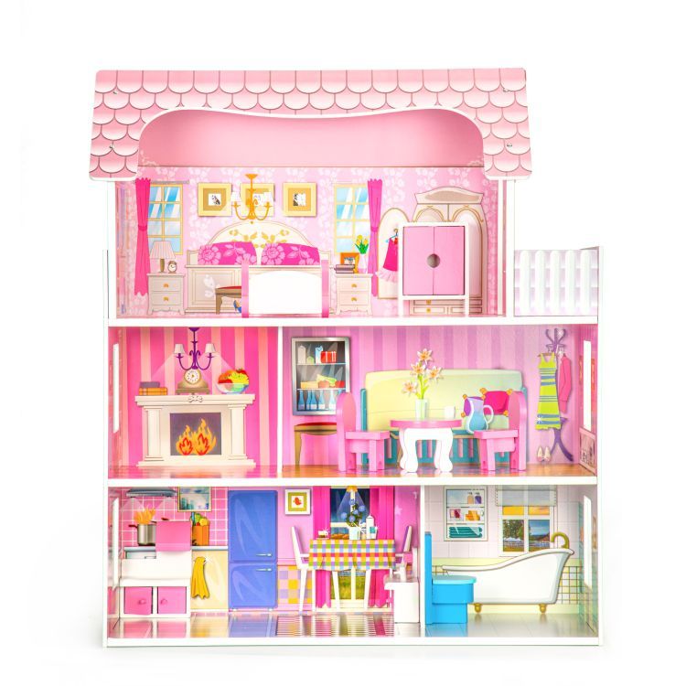 8_max Ξύλινο κουκλόσπιτο με έπιπλα - Image 8