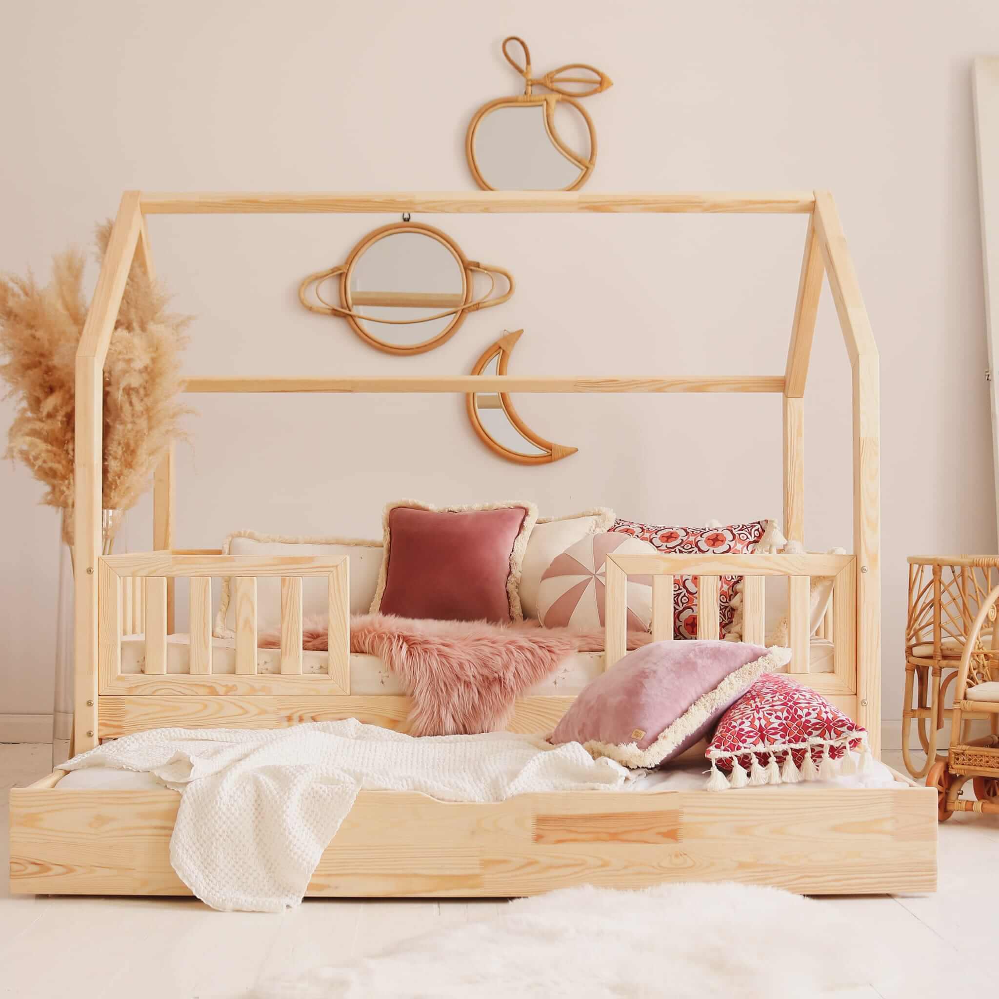 Bianco Montessori DUO PLUS sosna5 Bianco DUO PLUS κρεβάτι μασίφ με συρτάρι / δεύτερο κρεβάτι - Image 4