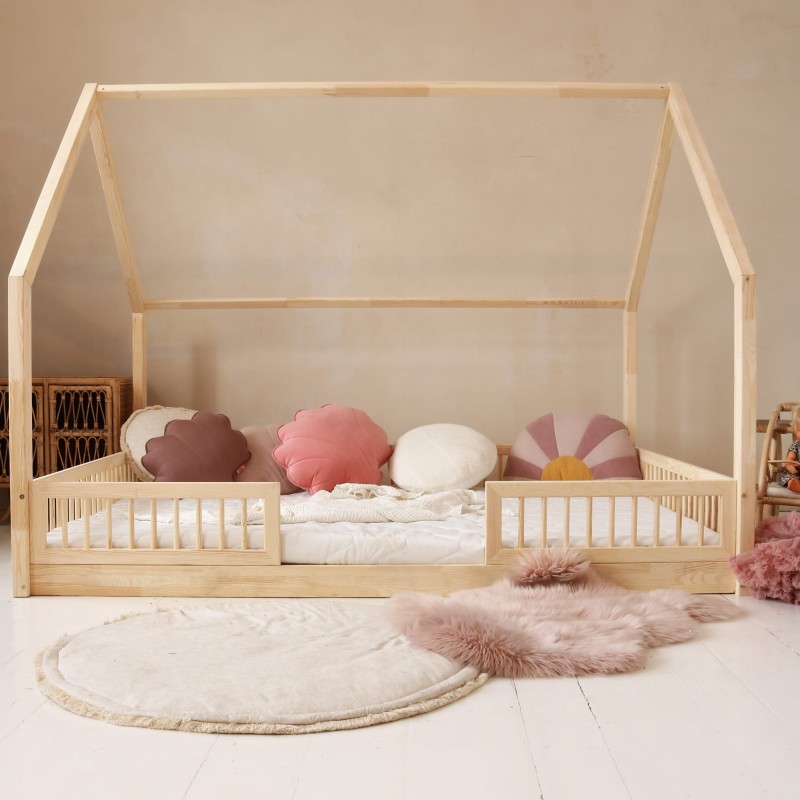 image00052-crop Pioli bed Duo 200x140 μασίφ με προστατευτικό κάγκελο (πόδι 1 εκ.) - Image 1