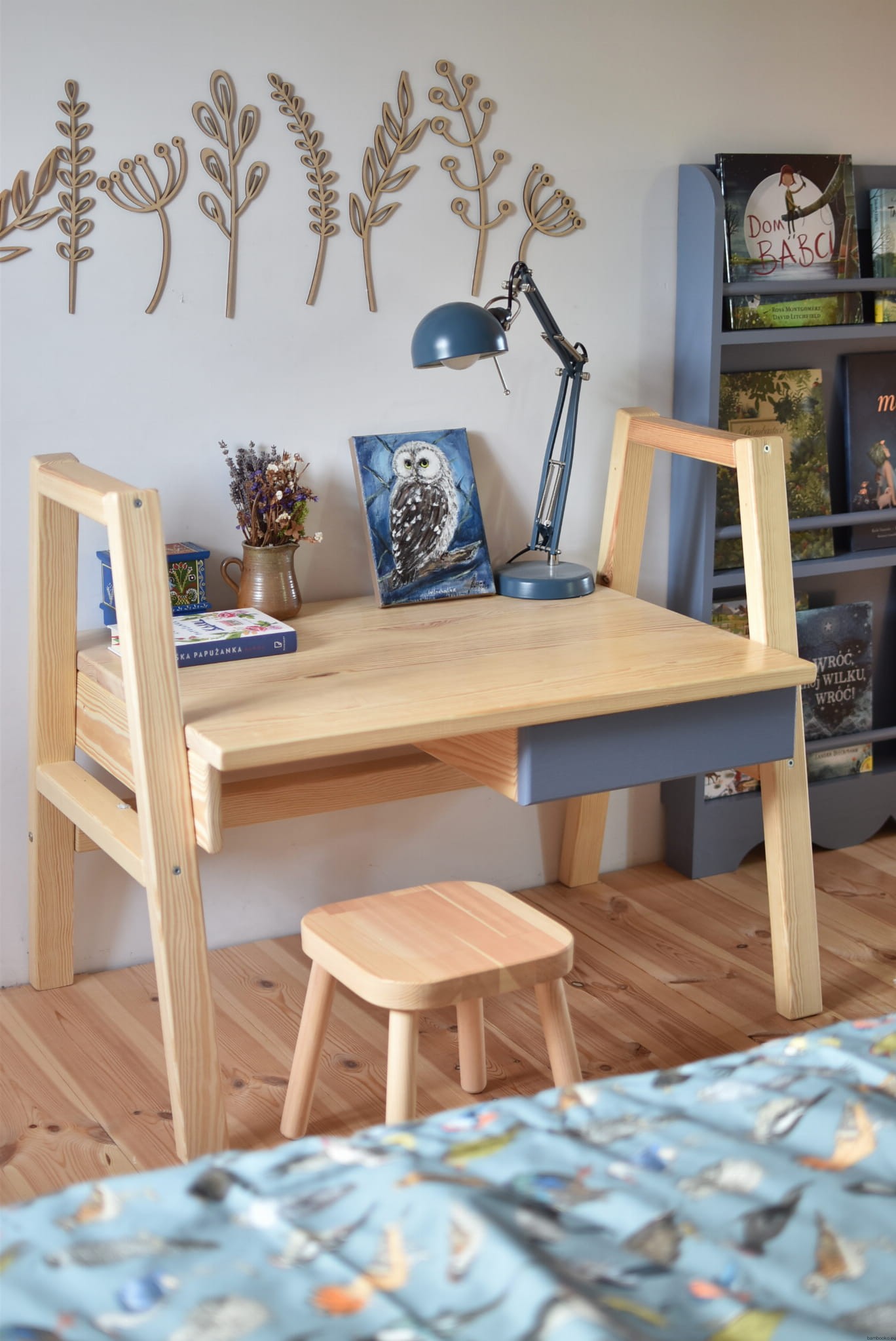 biurko-dla-dziecka-dwie-pozycje-Bambooko Γραφείο που μεγαλώνει μαζί με το παιδί - Image 7