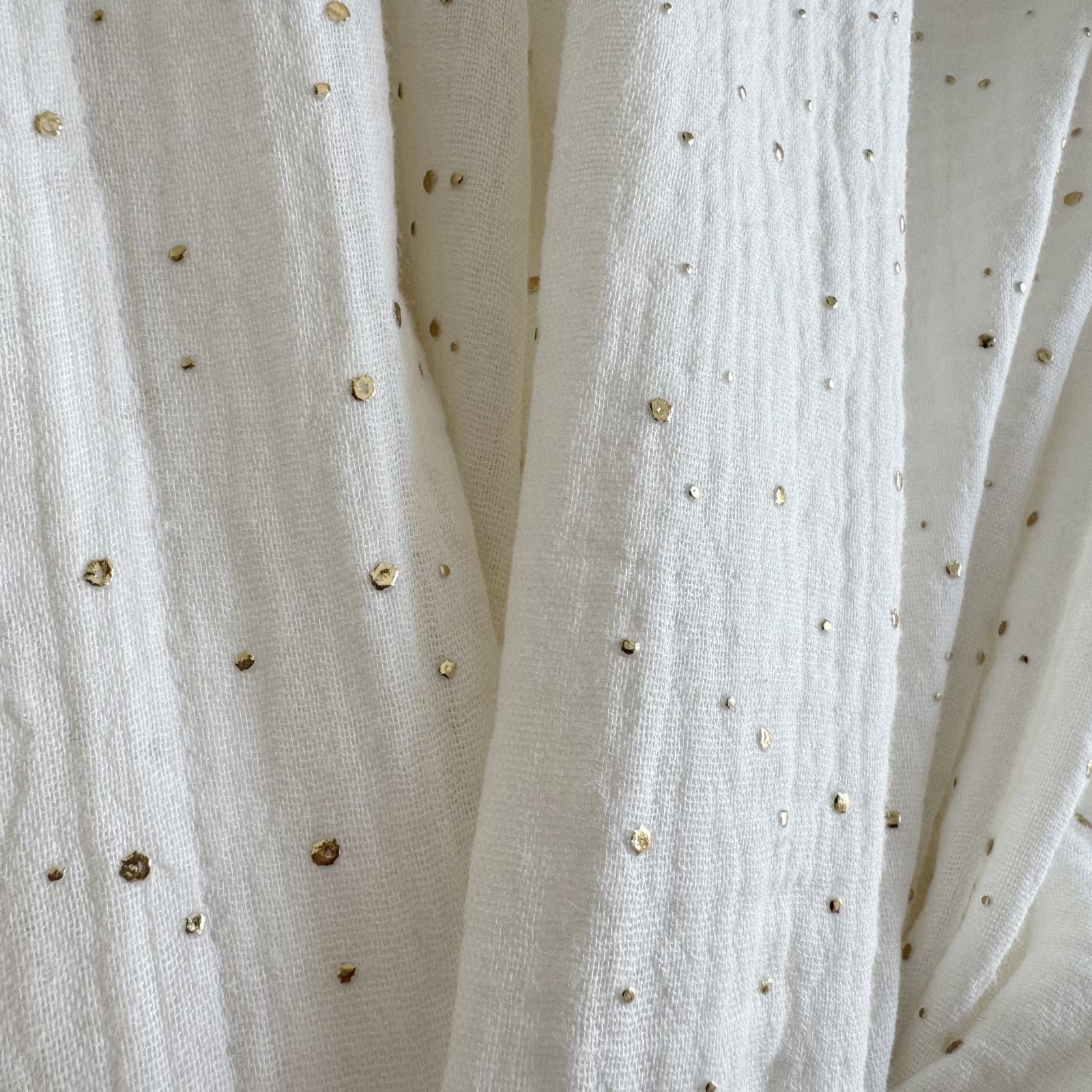 Canopy white gold dots Κουρτίνες Κρεβατιού / Canopy - Image 6