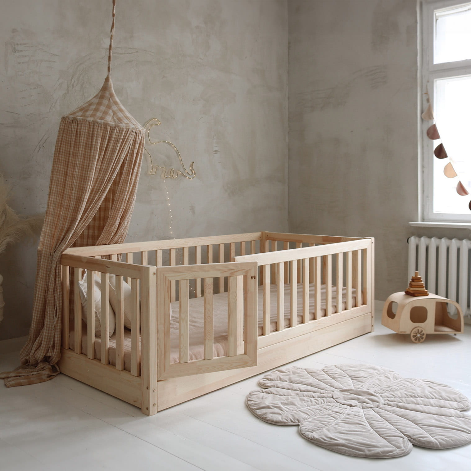 3775 Bambi κρεβάτι fence με προστατευτικό καγκελοφράχτη (πόδι 0 εκ.) - Image 7