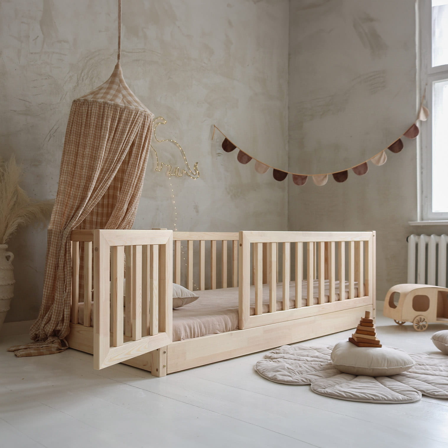 3776 Bambi κρεβάτι fence με προστατευτικό καγκελοφράχτη (πόδι 0 εκ.) - Image 8