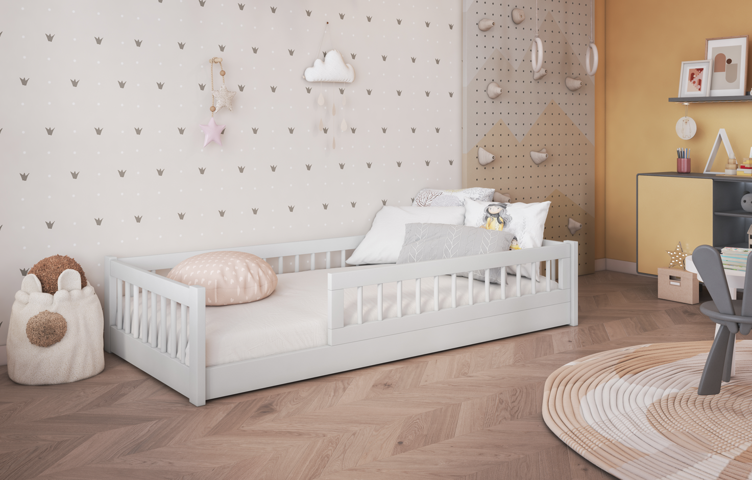 flores 1CM Dores παιδικό κρεβάτι μασίφ ξύλο - Image 3