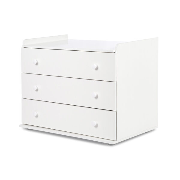 lozko-kompakt-biel-3-600x600 Παιδικό κρεβάτι με συρτάρι Kompact 3 σε 1 - Image 4