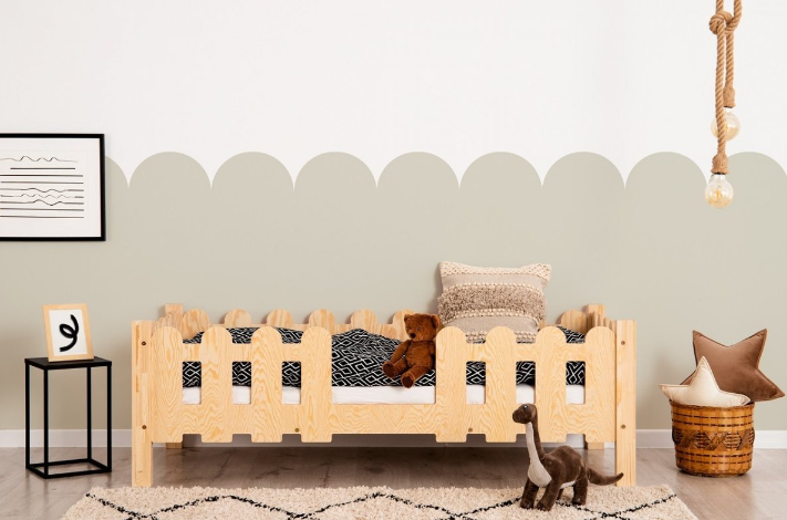 olaf front Olaf S - Παιδικό κρεβάτι Μασίφ φυσικό ξύλο - Image 1