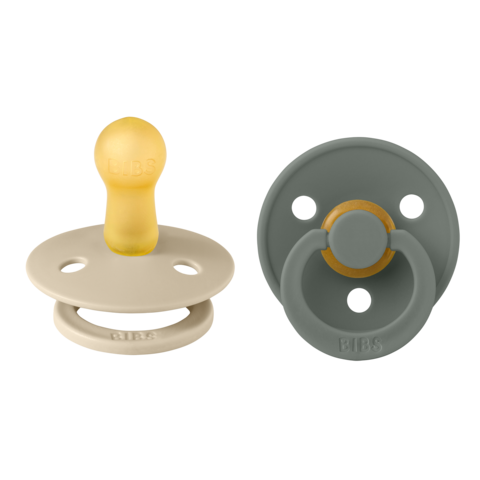 BIBS Colour Καουτσούκ Vanill / Pine 6-18 μηνών 2τμχ - Image 1