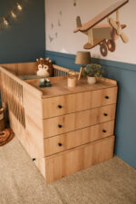 Παιδικό κρεβάτι με συρτάρι Compact 3 σε 1 Oak - Image 3