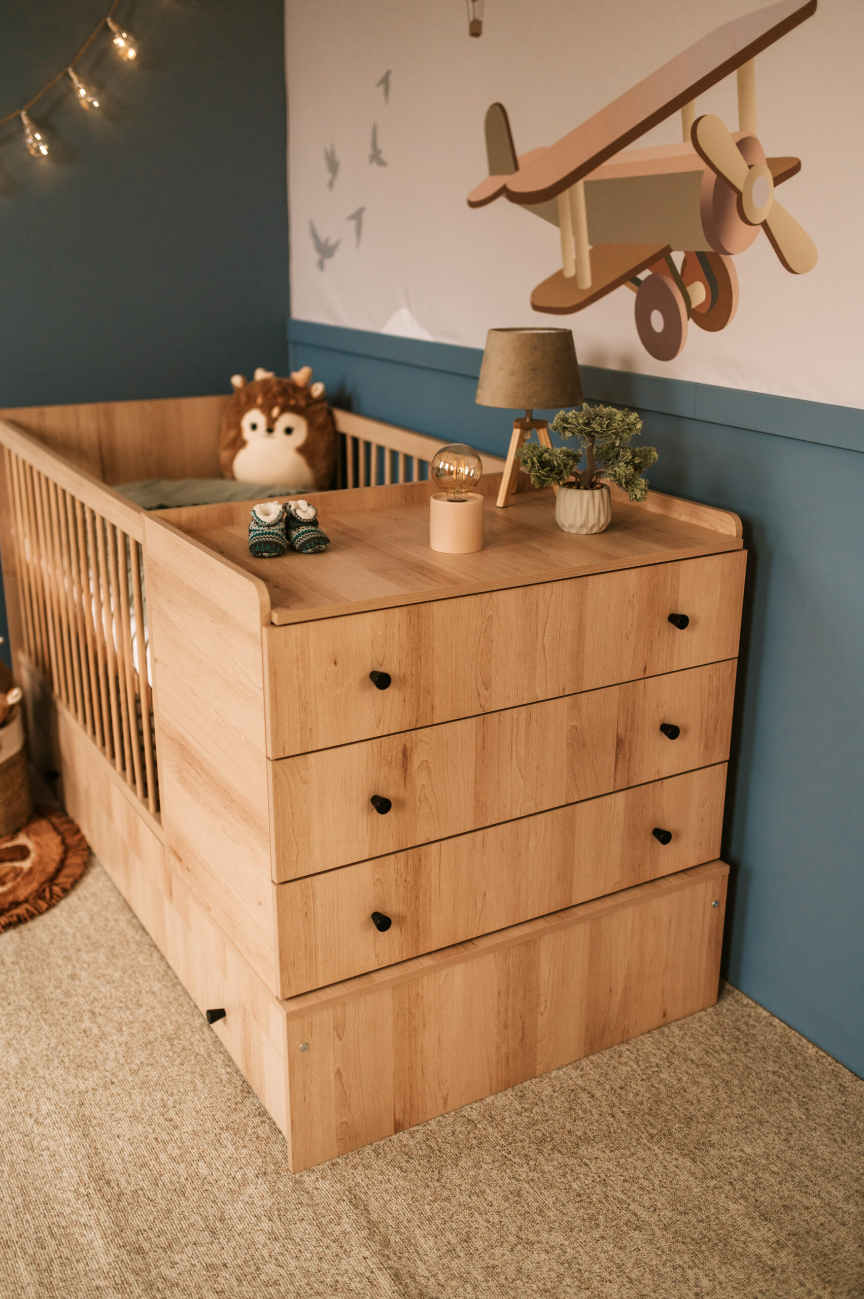 IMG_-20-scaled Παιδικό κρεβάτι με συρτάρι Compact 3 σε 1 Oak - Image 3