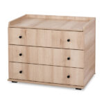 Παιδικό κρεβάτι με συρτάρι Compact 3 σε 1 Oak - Image 7