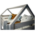 EVEREST Κουκέτα ΜΑΣΙΦ Γκρι για στρώματα 200×90 - Image 8