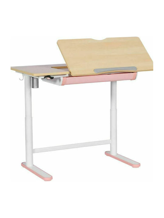 grafeio rythmizomeno ipsos 2 roz Παιδικό γραφείο Endo Ροζ - Image 3