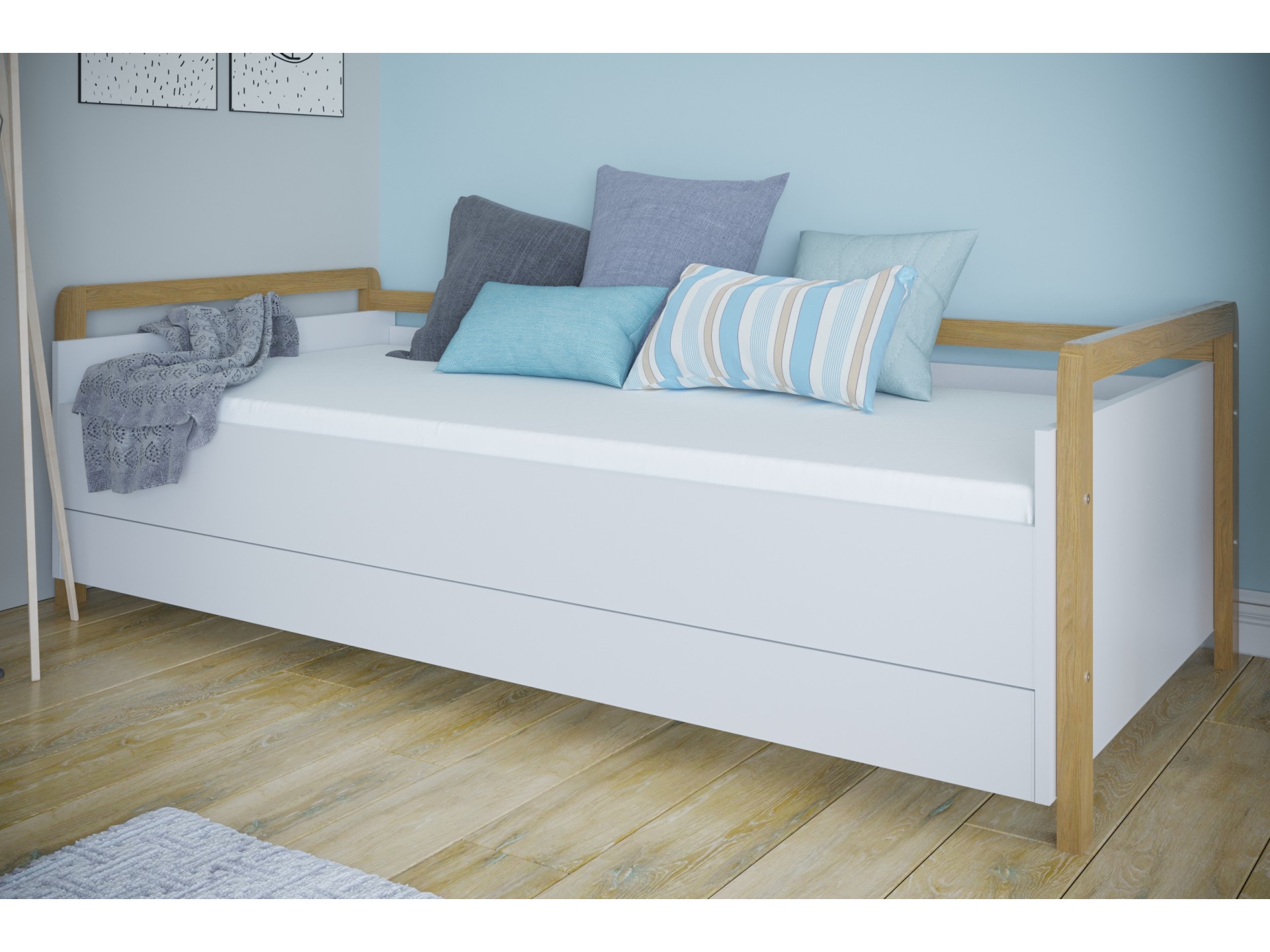 lozko-tapczan-victor (2) Victor Παιδικό κρεβάτι καναπές (με συρτάρι) - Bazaar - Image 5