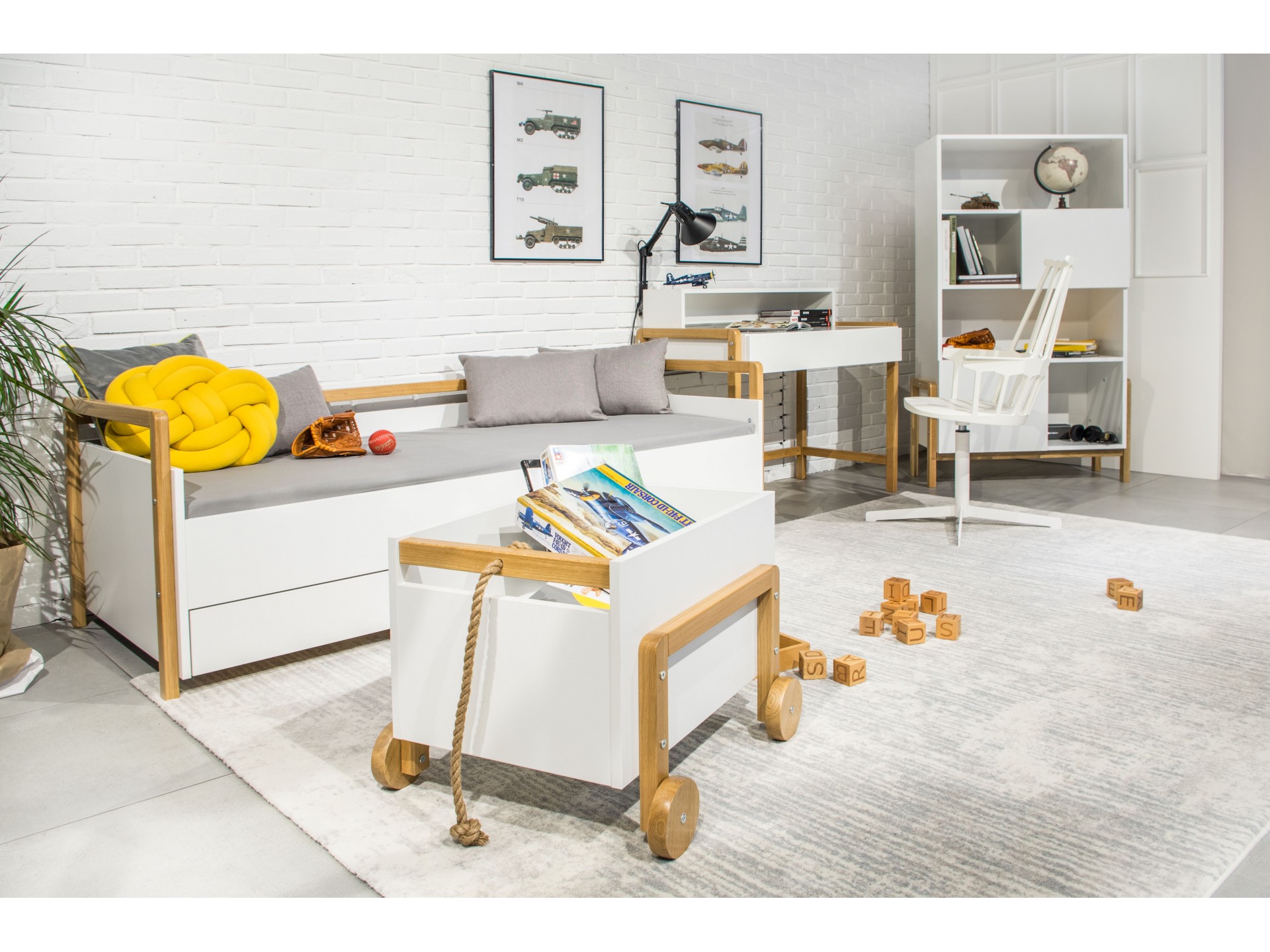 lozko-tapczan-victor (4) Victor Παιδικό κρεβάτι καναπές (με συρτάρι) - Bazaar - Image 3