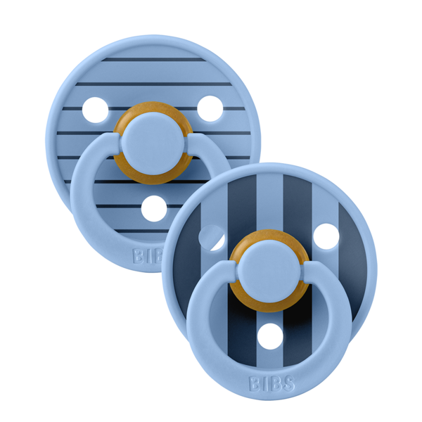 preview-8 BIBS Colour 2 PACK Pin Sky Blue mix 0-6 μηνών 2τμχ - Image 1